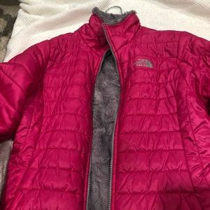 Girls North Face Reversible Coat